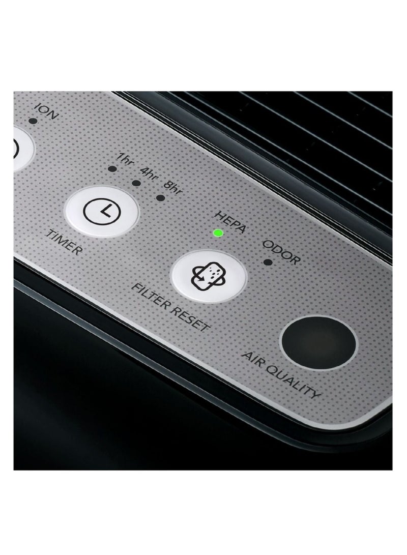 كواي منقّي هواء مايتي للغرف الكبيرة حتى 1,748 قدم² | أفضل منقّي هواء في الولايات المتحدة بحسب NYT | فلتر GreenHEPA ‏3-في-1 | مراقبة جودة الهواء | يزيل ‎99.99%‎ من الغبار ووبر الحيوانات والروائح ومسببات الحساسية | تشغيل هادئ 24 ديسيبل | ضمان سنتين | أسود - Image 5